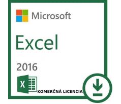 Microsoft Excel 2016 - Komerčné - Volume Licencie
