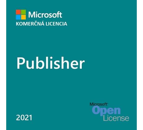 Microsoft Publisher 2021 Komerčné Volume Licencie