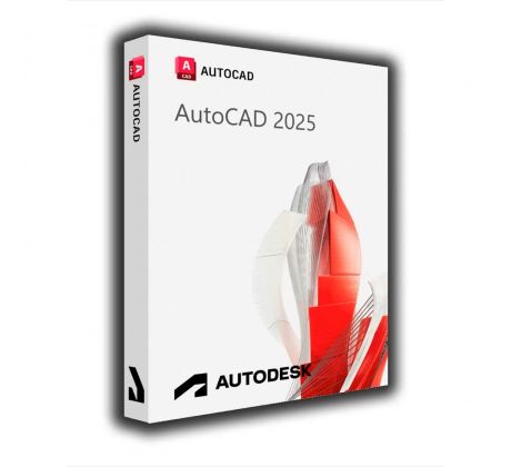 Autodesk AutoCAD 2025 vzdelávacia verzia, Windows a macOS, na 1 zariadenie, 1 rok