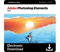 Adobe Photoshop Elements 2025 Windows + macOS, na 3 roky