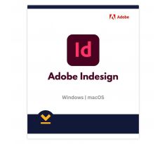 Adobe InDesign 2025 Windows, macOS na 1 zariadenie, 1 rok