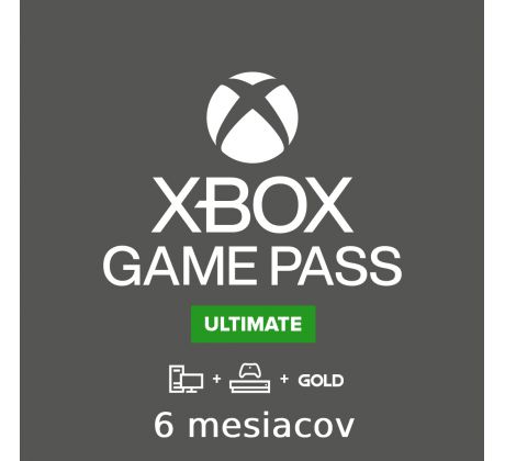 Xbox Game Pass Ultimate - 6 mesačný ÚČET
