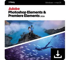 Adobe Photoshop & Premiere Elements 2026 na 3 roky