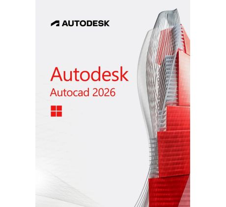 Autodesk AutoCAD 2026 vzdelávacia verzia, Windows a macOS, na 1 zariadenie, 1 rok