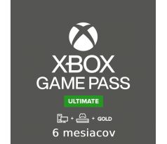 Xbox Game Pass Ultimate na 6 mesiacov