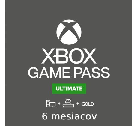 Xbox Game Pass Ultimate na 6 mesiacov